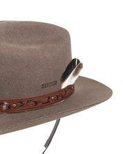 Stetson - Western - Cowboyhatt i Ullfilt - Ljustbrun