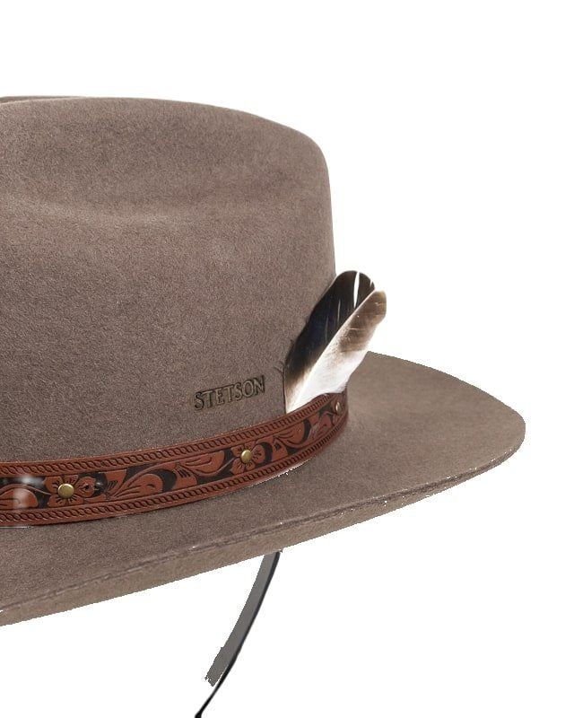 Stetson - Western - Cowboyhatt i Ullfilt - Ljustbrun