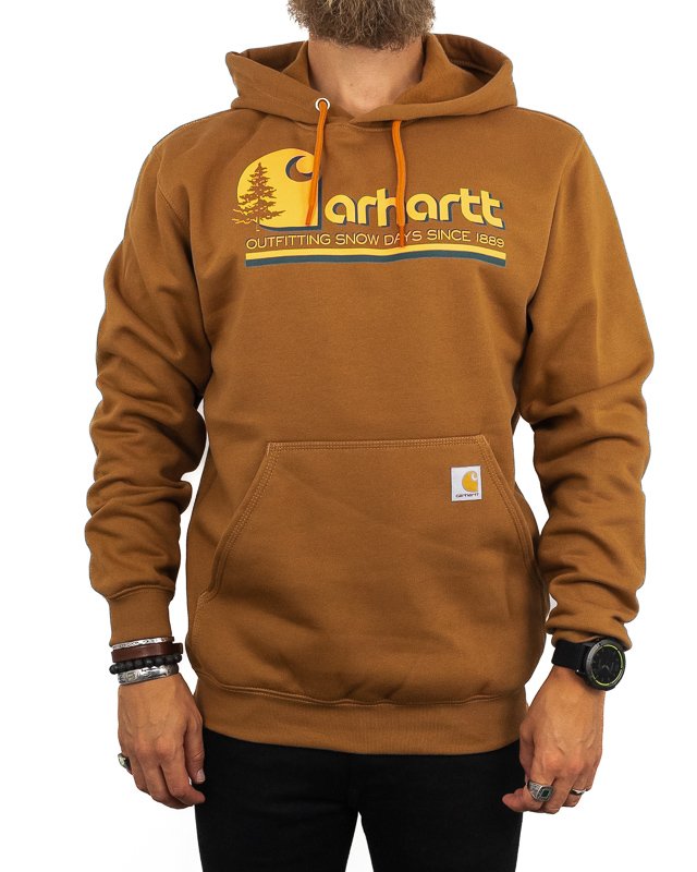 Carhartt - Graphic Hooded Sweatshirt - Hoodie Brun
