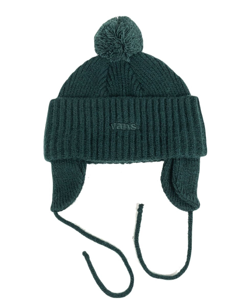 Vans - Mössa med öronlappar - 66 Earflap Pom - Grön