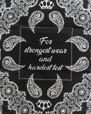 Pike Brothers - 1947 Logo Bandana - Svart
