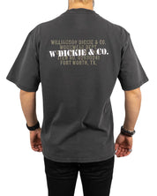 Dickies - T-shirt med stämpeltext - Stamp - Tvättad Svart