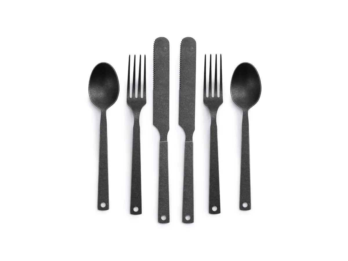 Barebones - Bestickset 6st i Vintage Stål