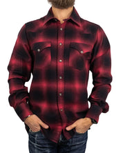 Pike Brothers - Rider Shirt 1952 Western - Nashville - Röd