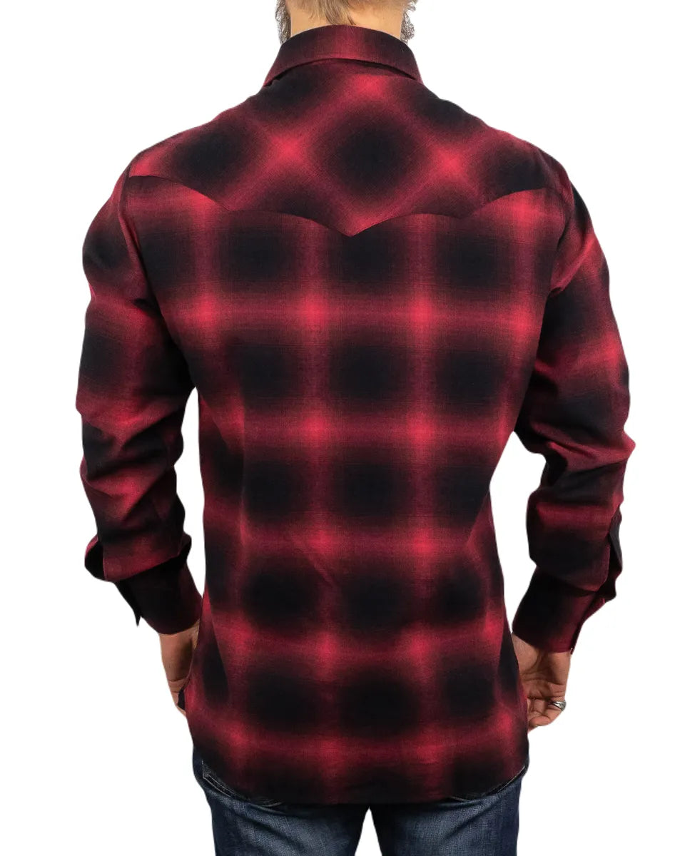 Pike Brothers - Rider Shirt 1952 Western - Nashville - Röd