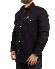 Wrangler - Western jeansskjorta - Svart