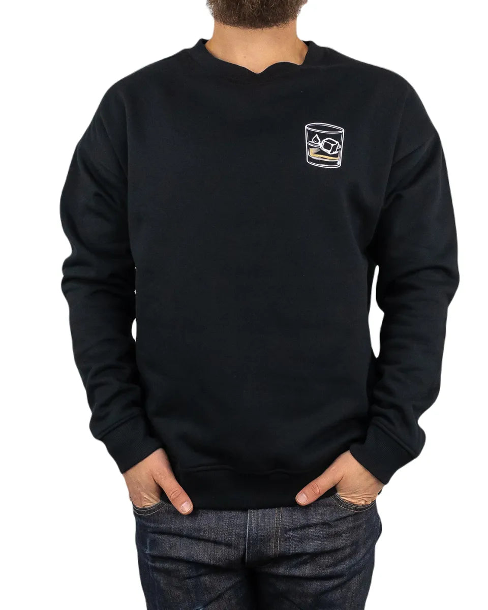 Jernhest - Whiskey & Tears - Sweatshirt - Svart