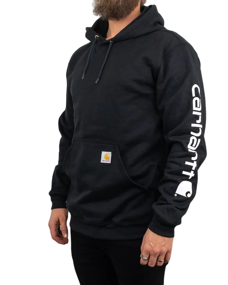 Carhartt - Sleeve logo Hood - Svart