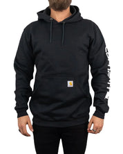 Carhartt - Sleeve logo Hood - Svart