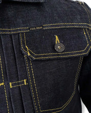 Pike Brothers - Jeansjacka 15Oz 1958 Roamer - Otvättad Indigo
