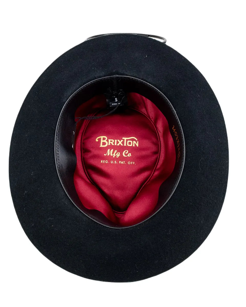Brixton - Hatt - Swindel Fedora - Svart