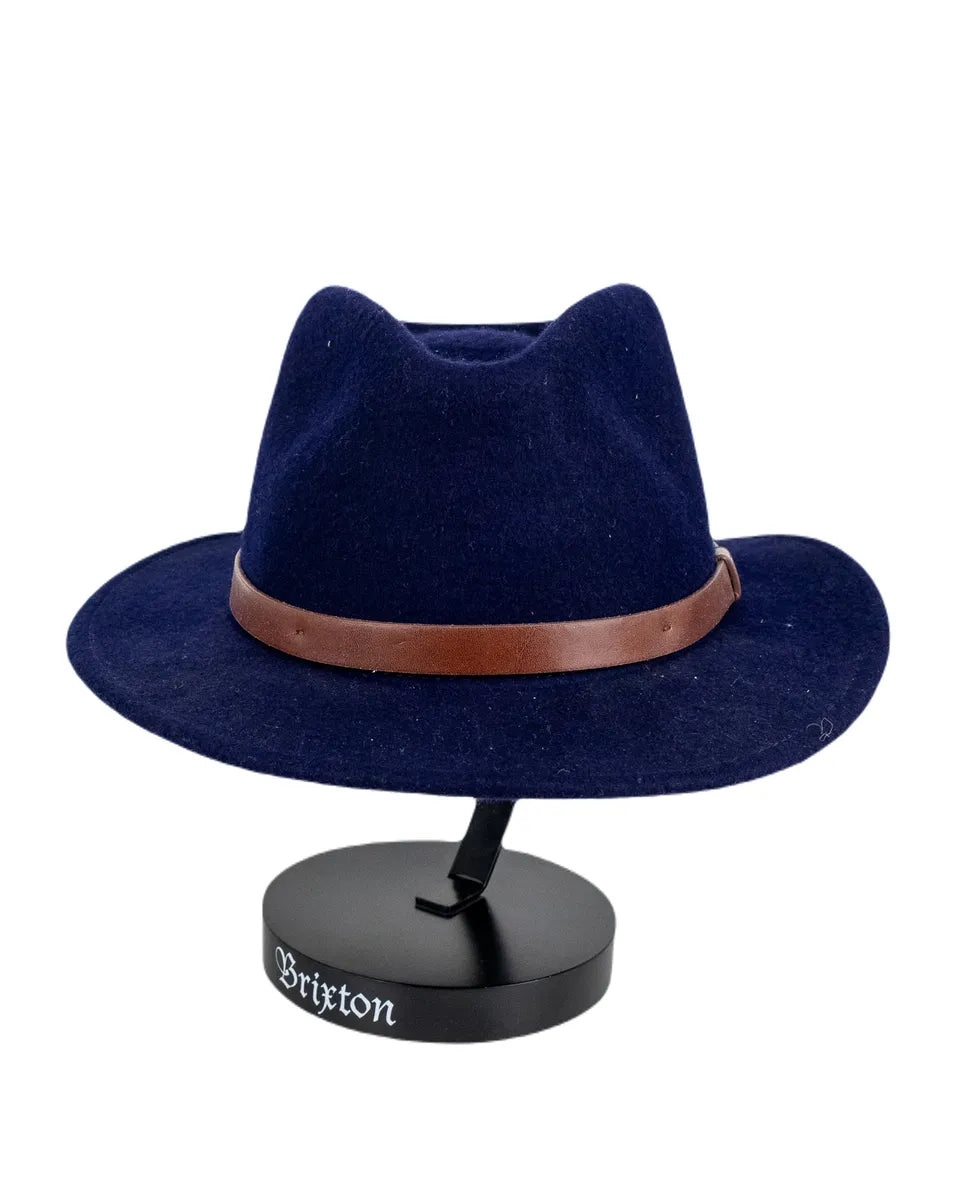 Brixton - Hatt - Messer Fedora - Navyblå