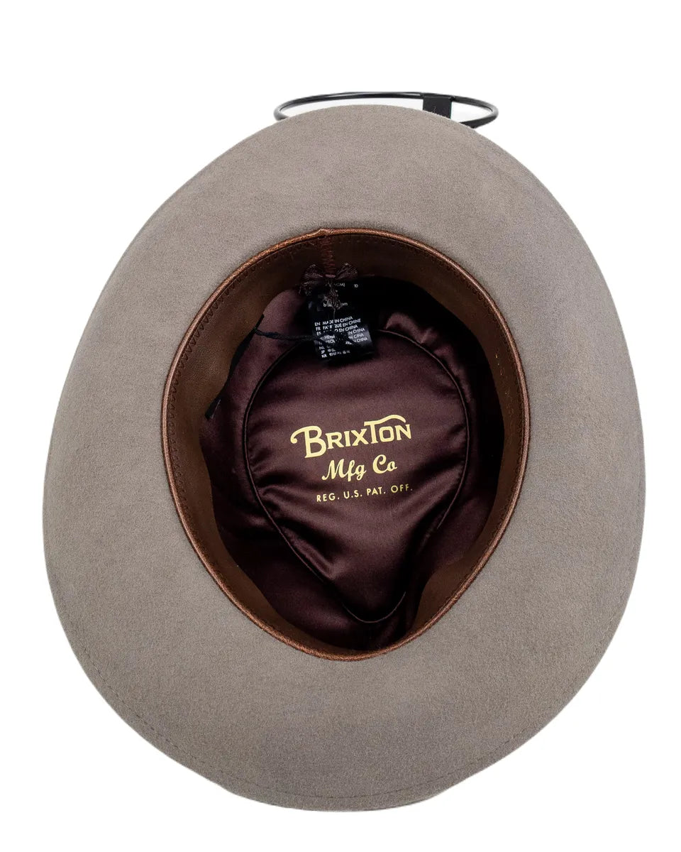 Brixton - Hatt - Swindel Fedora - Ljusgrå