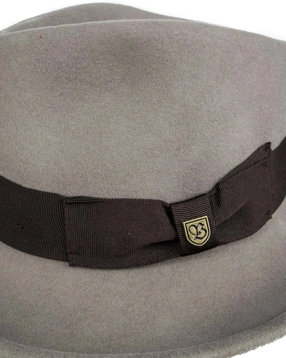 Brixton - Hatt - Swindel Fedora - Ljusgrå