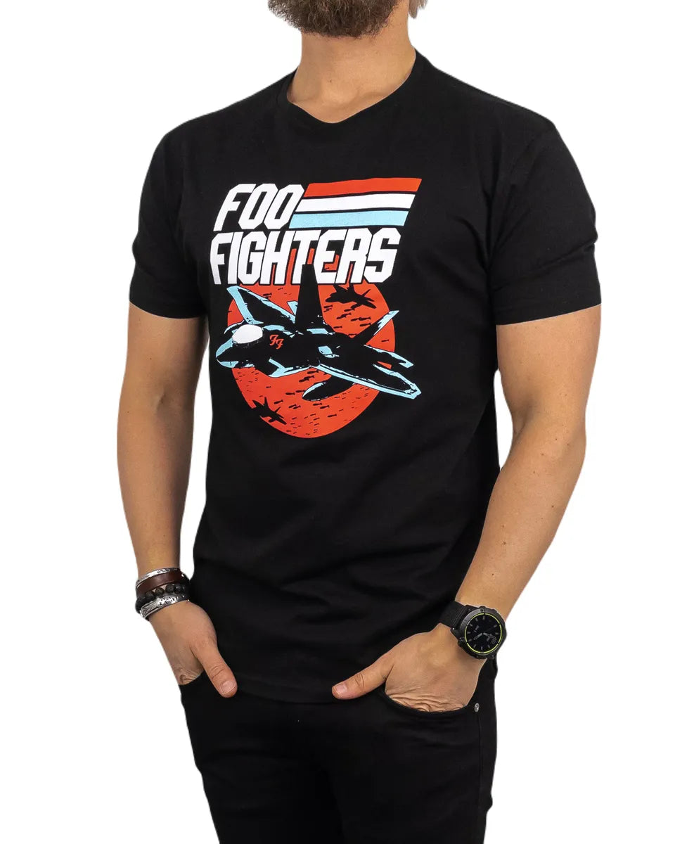 Band Tee - Foo Fighters - Jets - Svart
