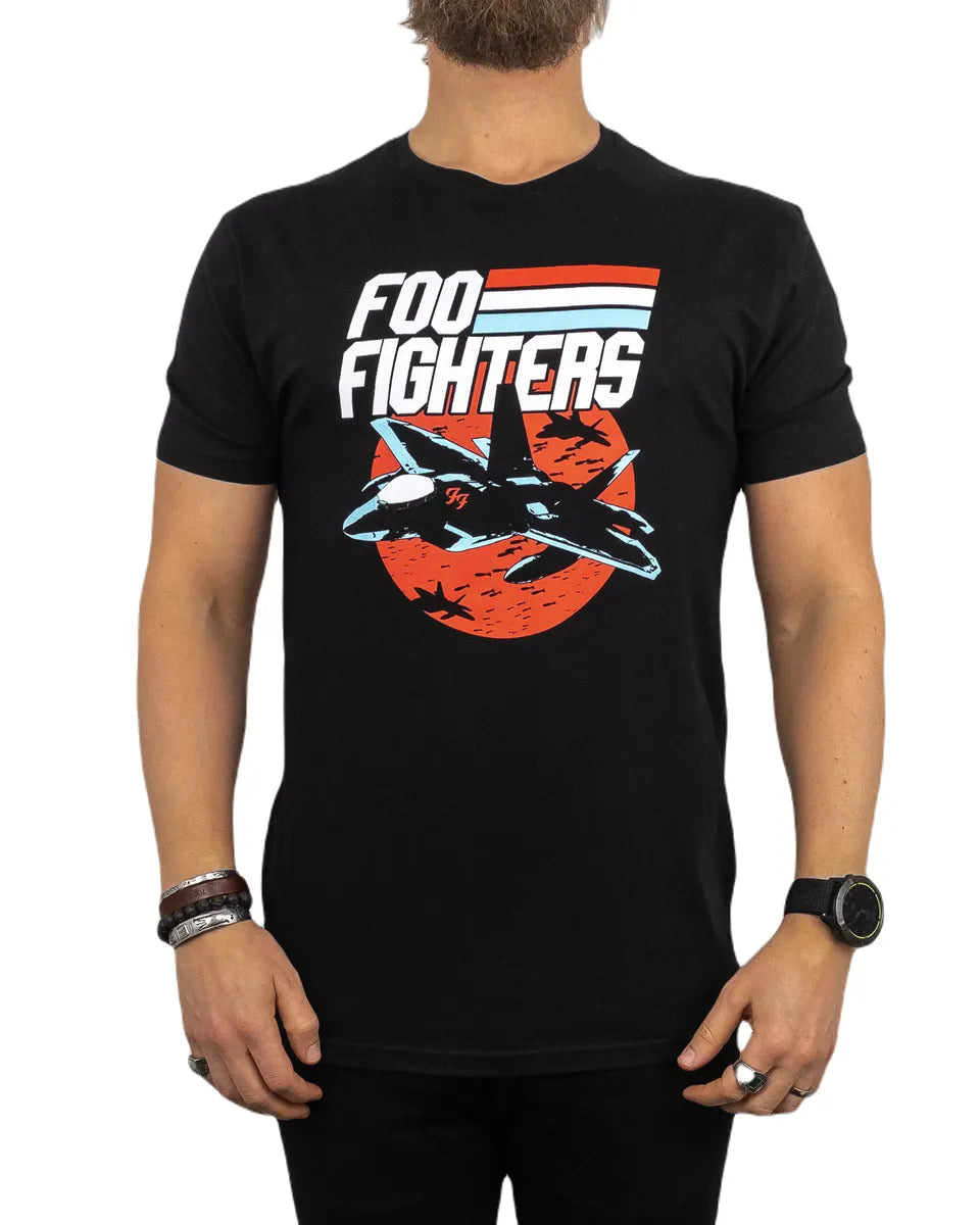 Band Tee - Foo Fighters - Jets - Svart