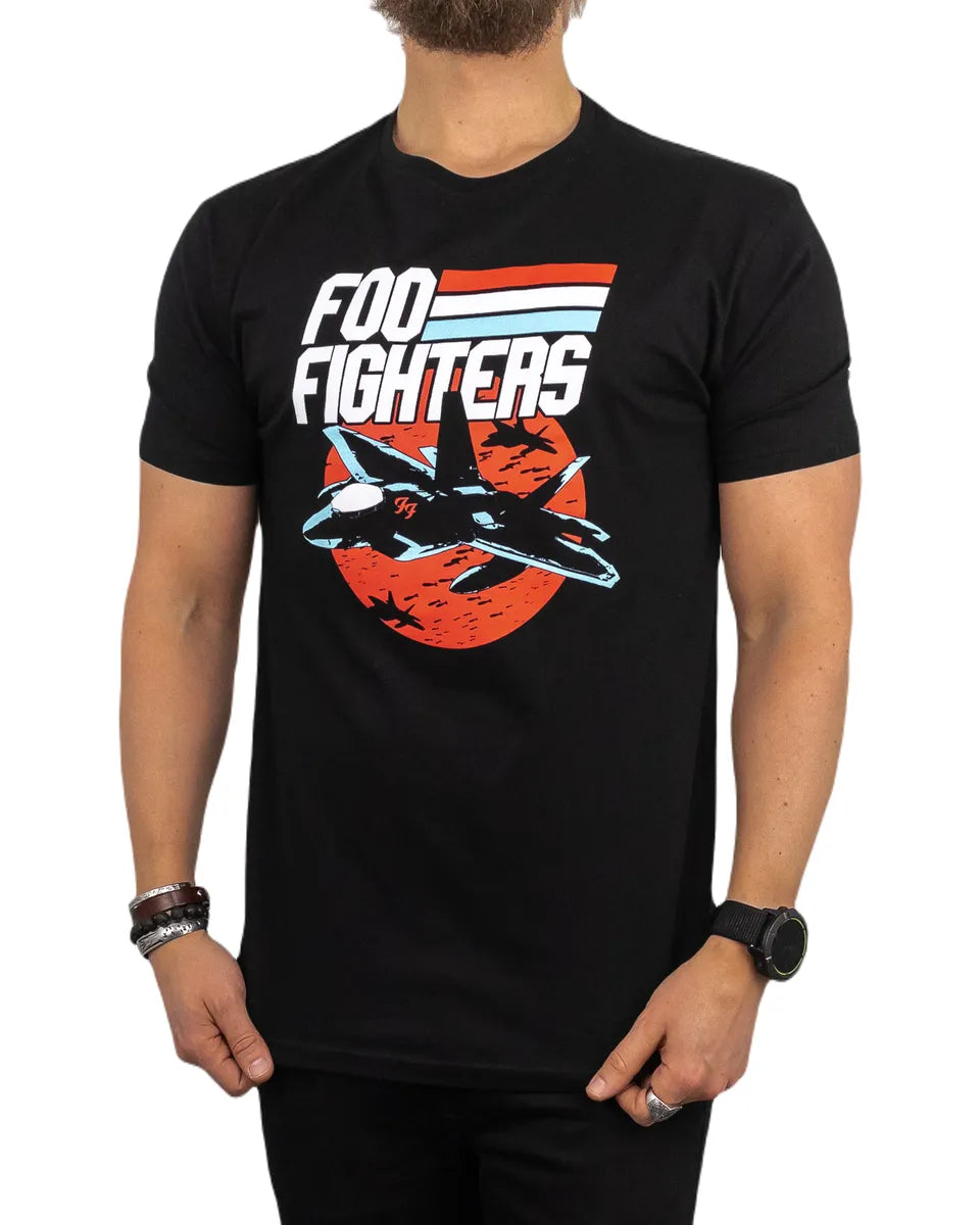 Band Tee - Foo Fighters - Jets - Svart