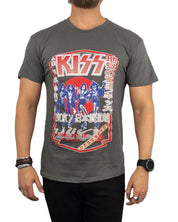 Band Tee - Kiss - Destroyer Tour '78 - Grå