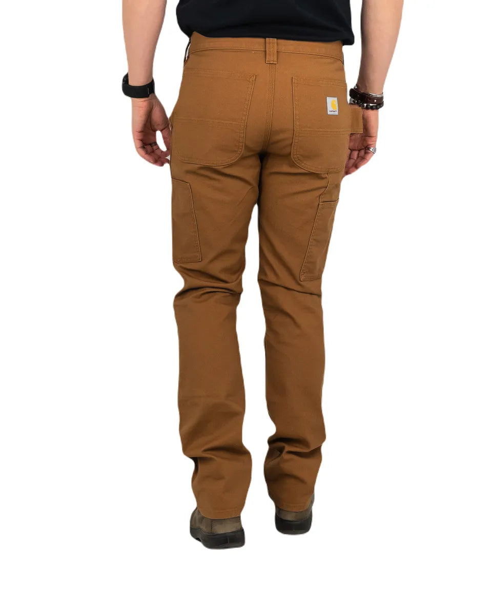 Carhartt - Stretch Duck Double Front Carpenter - Canvas Byxa - Brun