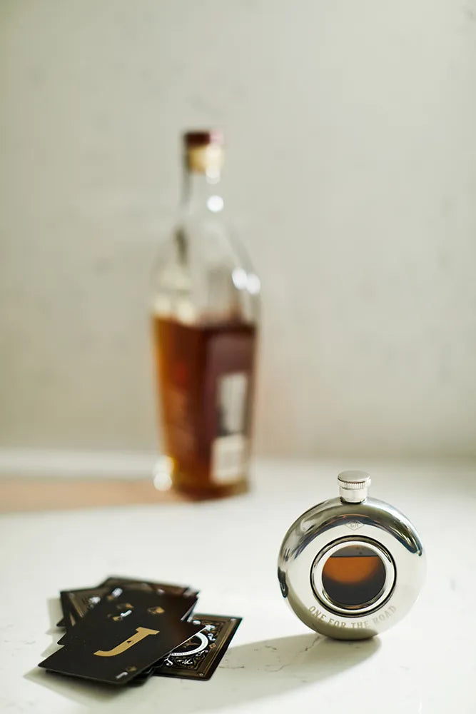 Gentlemens Hardware - Rund Fickplunta - 135ml - Rostfritt Stål