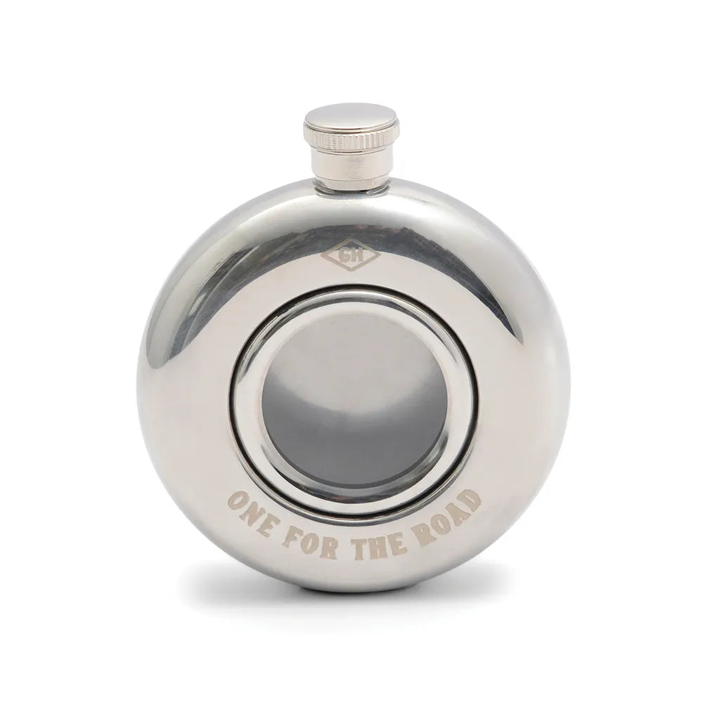 Gentlemens Hardware - Rund Fickplunta - 135ml - Rostfritt Stål