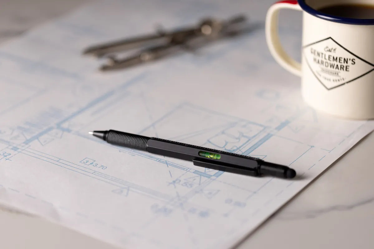 Gentlemens Hardware - Penna Multiverktyg 6-i-1 - Svart