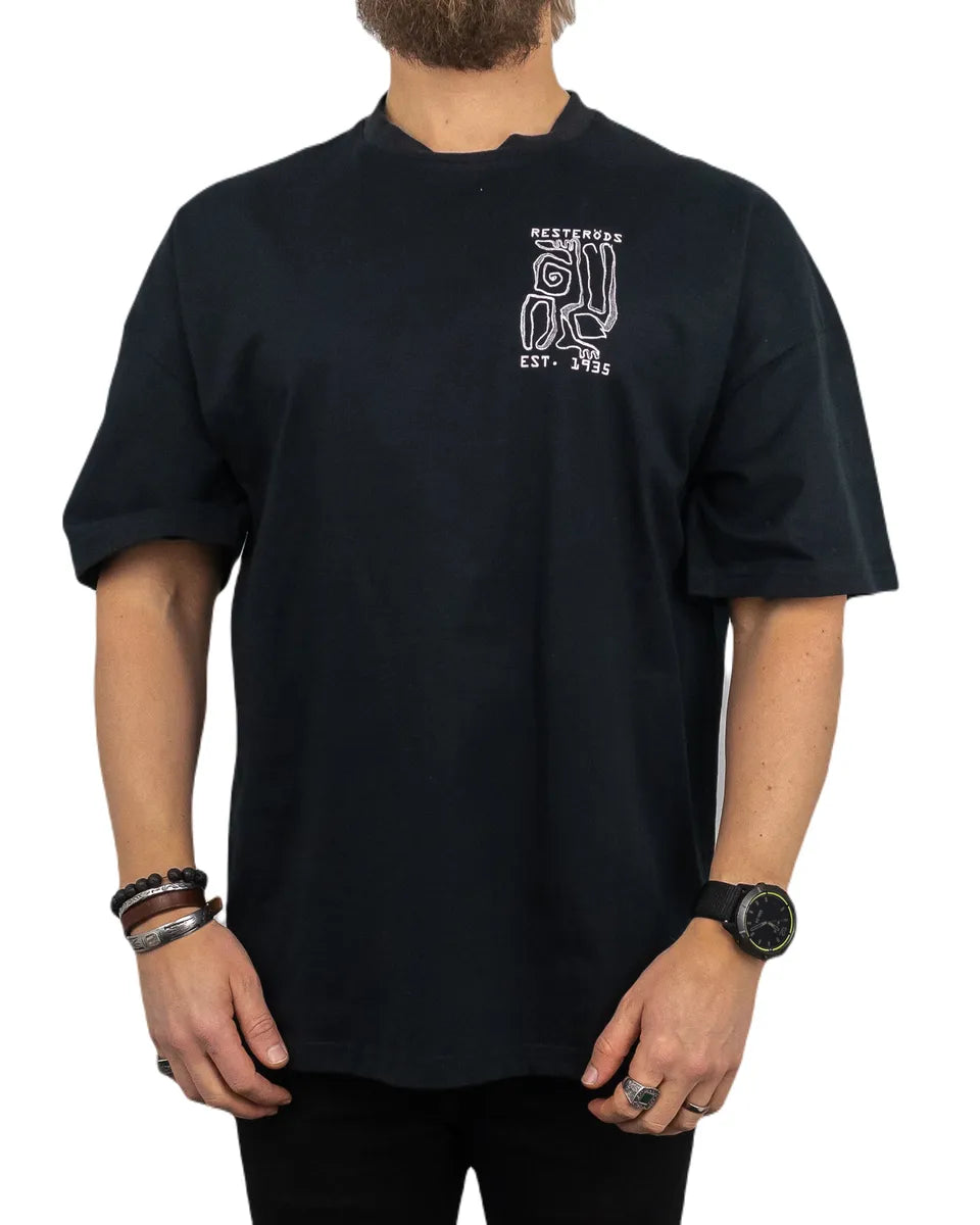 Resteröds - T-Shirt - Dev Print - Svart
