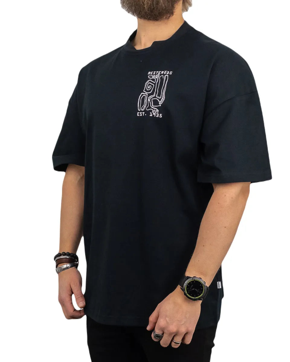 Resteröds - T-Shirt - Dev Print - Svart