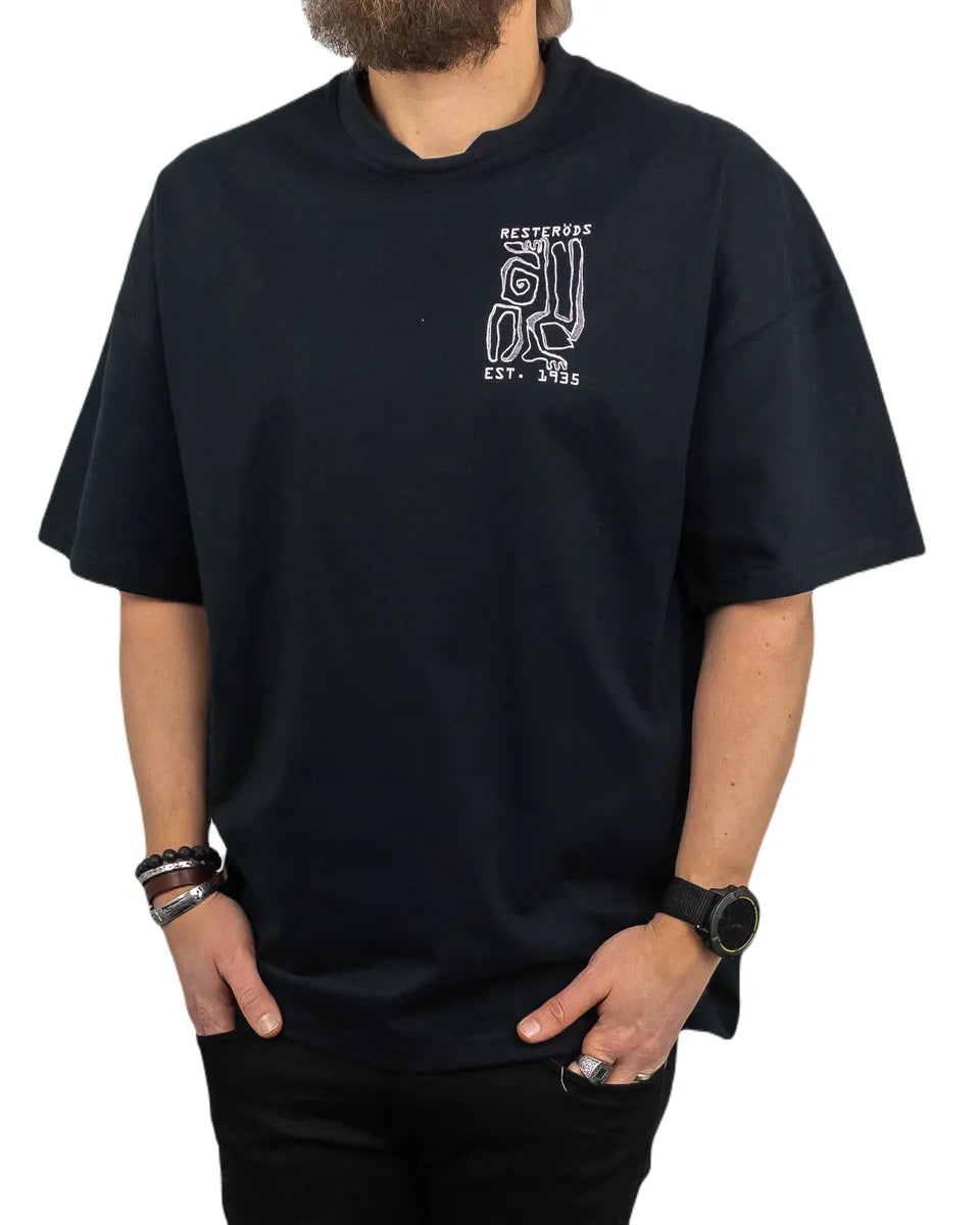 Resteröds - T-Shirt - Dev Print - Svart