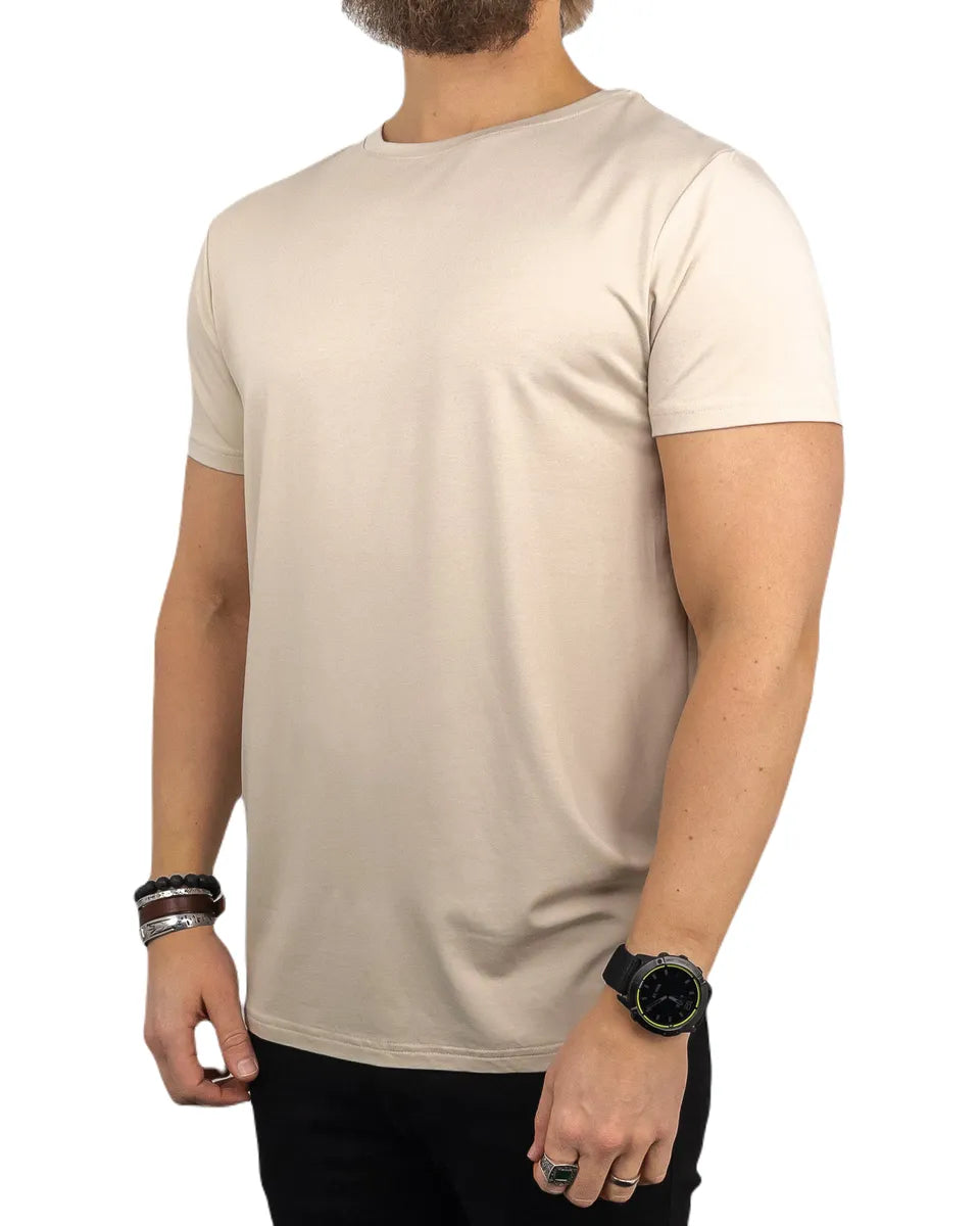 Resteröds - R-Neck Bambu T-Shirt - Ljusgrå