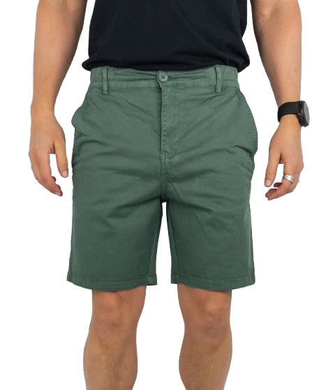 Resteröds - Chinos Shorts - Chin - Mörkgrön