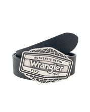 Wrangler - Läderbälte med spänne - Big Buckle - Svart