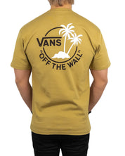Vans - T-Shirt med Ryggtryck - Palm - Beige