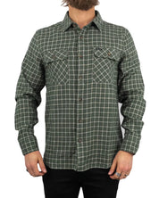 Brixton - Bowery Flanell - Ultra Soft - Grön/Svart
