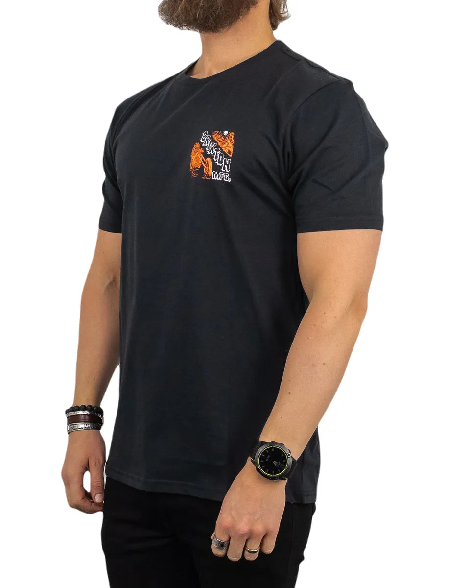 Brixton - Pasco - T-shirt Tailored - Chopper - Svart