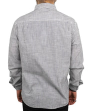 Lee - Randig Workwear Skjorta - 2 Pocket - Vit/Blå