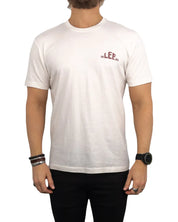 Lee - T-Shirt - Ryggtryck logga - Original Denim - Off White