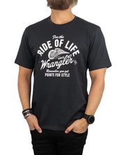 Wrangler - T-Shirt - Ride of Life - Americana Tee - Tvättad Svart