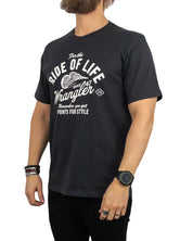 Wrangler - T-Shirt - Ride of Life - Americana Tee - Tvättad Svart