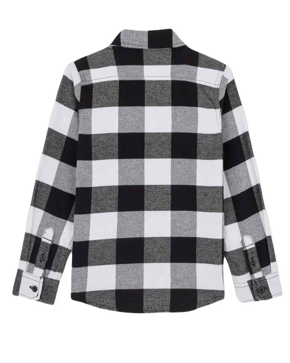Dickies - New Sacramento Flanellskjorta - Barn - Svart/Vit