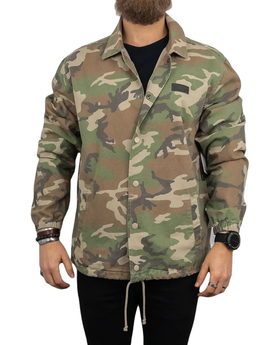 Vans - Kamouflage Jacka med dragsko - Grön