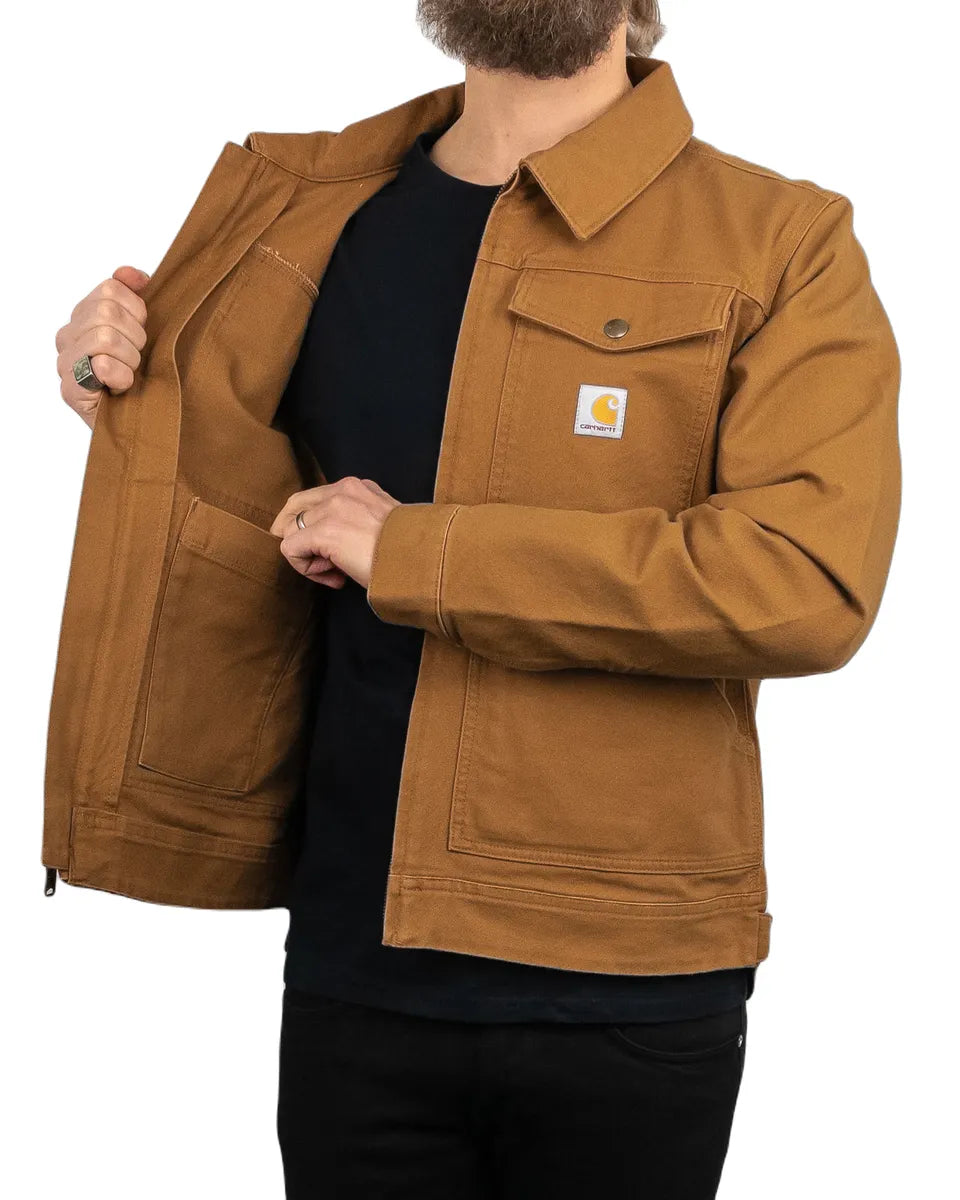 Carhartt - Canvas Jacka Ofodrad - Relaxed Fit Duck Canvas - Brun