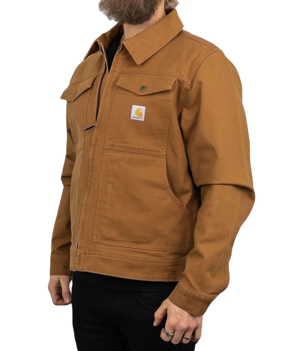 Carhartt - Canvas Jacka Ofodrad - Relaxed Fit Duck Canvas - Brun