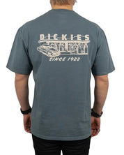 Dickies - T-Shirt med Ryggtryck - Service Station - Blå