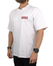 Dickies - T-Shirt med Ryggtryck - Slacks Rally - Vit