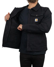 Carhartt - Canvas Jacka Ofodrad - Relaxed Fit Duck Canvas - Svart