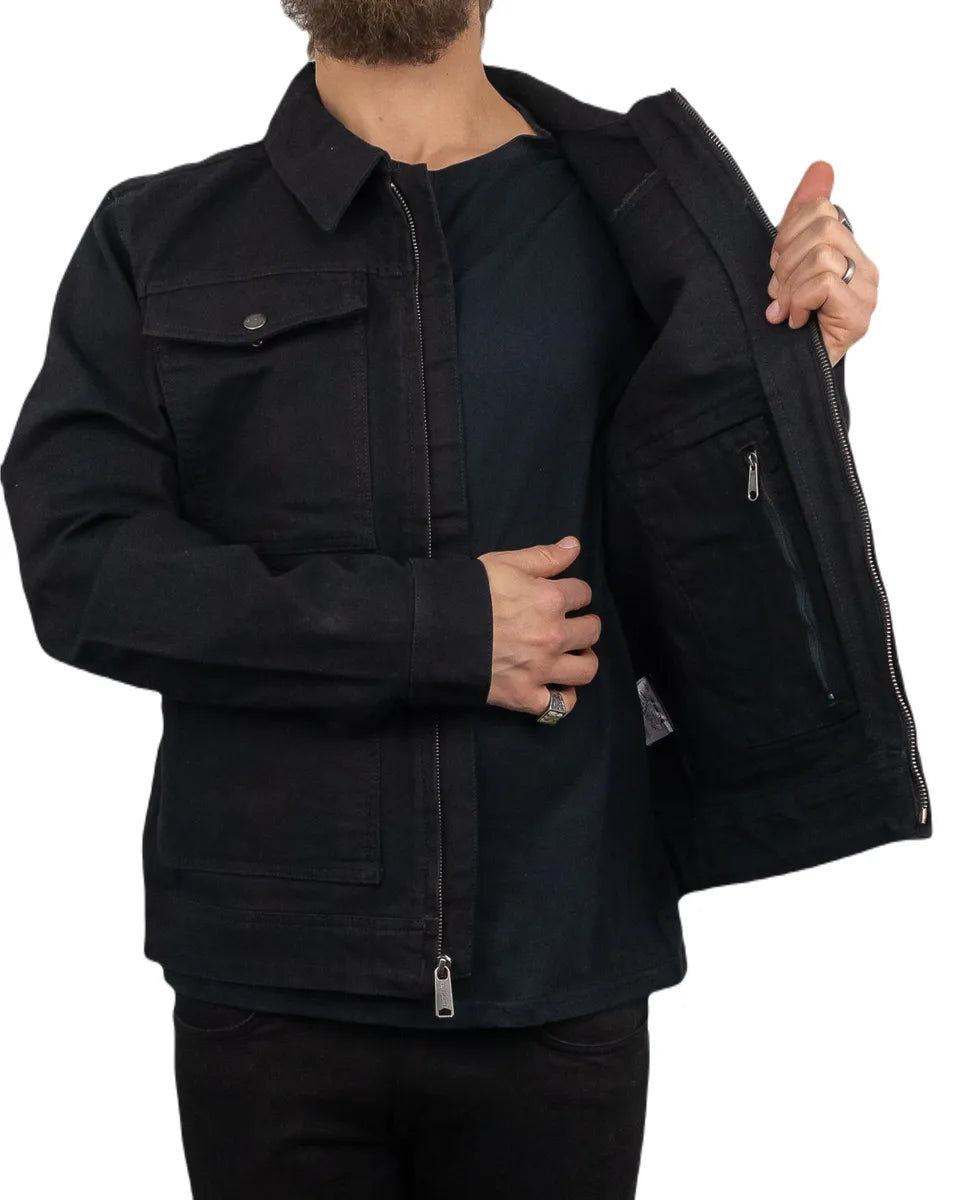 Carhartt - Canvas Jacka Ofodrad - Relaxed Fit Duck Canvas - Svart