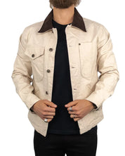 Iron & Resin - Canvas Jacka med knappar - Bronson - Off White