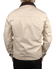 Iron & Resin - Canvas Jacka med knappar - Bronson - Off White