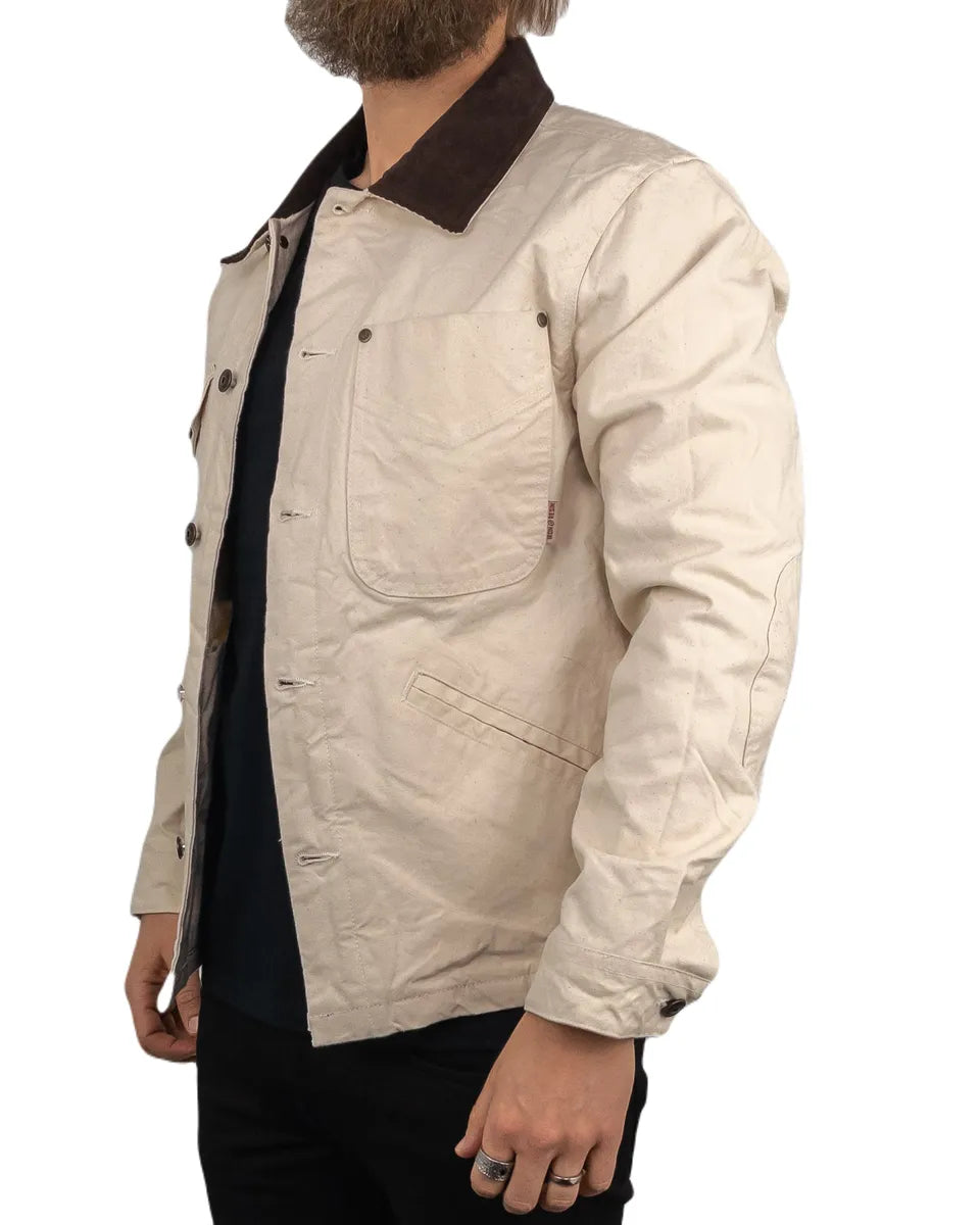 Iron & Resin - Canvas Jacka med knappar - Bronson - Off White